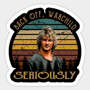 Retro art warchild movie break art Sticker